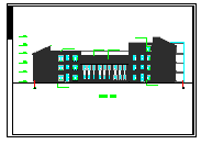 三层图书馆建筑设计CAD施工图-图一