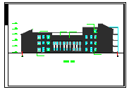 三层图书馆建筑设计CAD施工图_图1