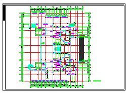 三层图书馆建筑设计CAD施工图-图二