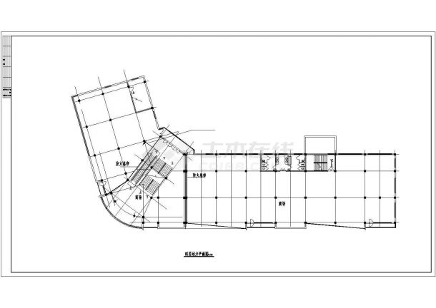 青岛市某大型四层百货公司电气施工CAD布置图-图二