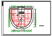 四层城建图书馆建筑设计施工图含说明及楼梯平面-图二