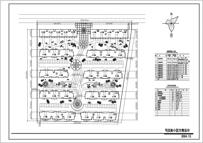 西安市交运花园小区总平面规划设计CAD图纸（占地6千平米）_图1