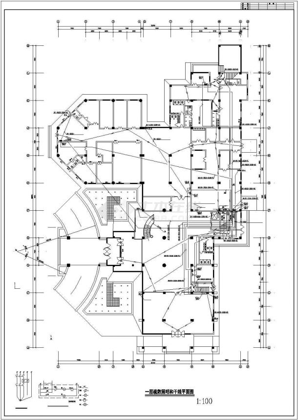 培训中心6层综合楼电气施工图-图二