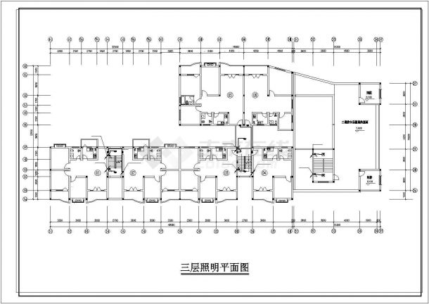 车站电气施工建筑布置参考详情图-图二
