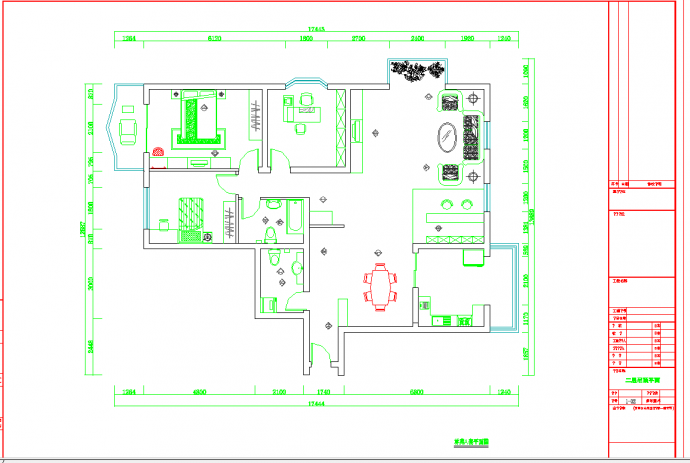 某地六套家装方案室内装修图CAD图纸_图1