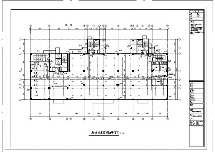 某规划设计研究院住宅楼给排水施工图_图1
