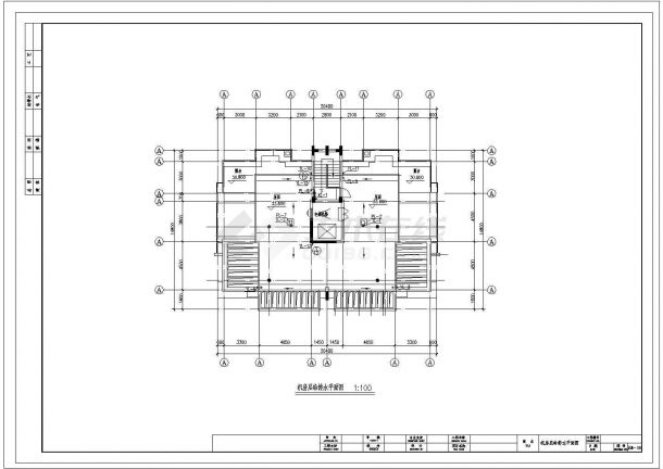 某12层带跃层住宅楼给排水施工CAD图纸【含给排水施工图说明 图例】-图一
