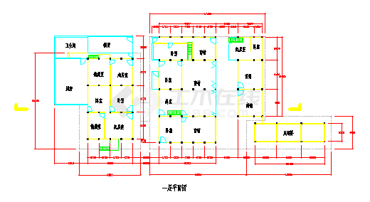 古建民居平立剖建筑cad施工图-图一