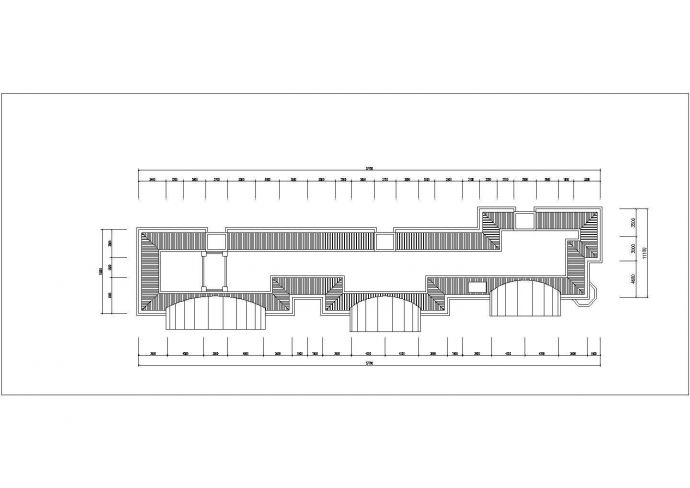 南京市汇城花园小区6层砖混结构住宅楼平立面设计CAD图纸（每层628平）_图1