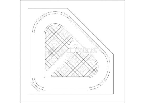 某浴缸CAD节点构造施工设计图-图一