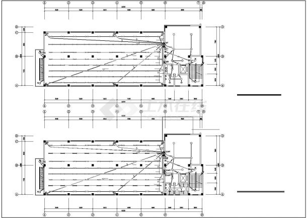 某地区大型六层车间电气CAD设计参考图-图二