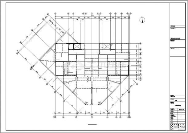 某32层剪力墙结构高层住宅结构施工CAD图纸-图一