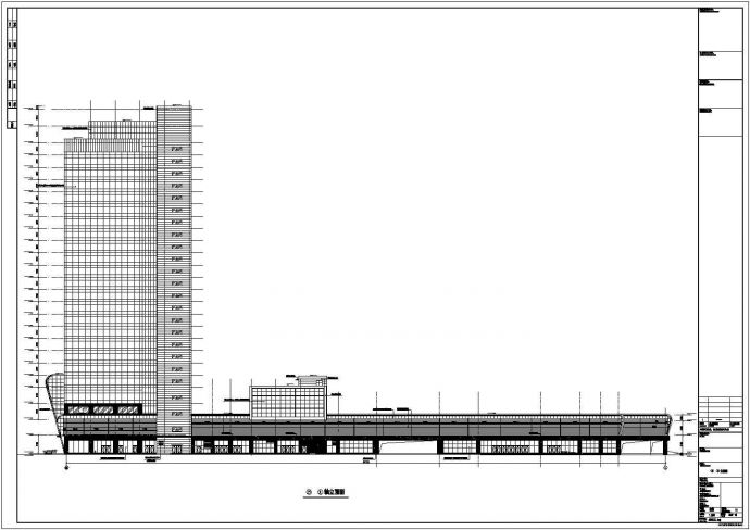 某汽车客运站建筑结构施工CAD图纸_图1