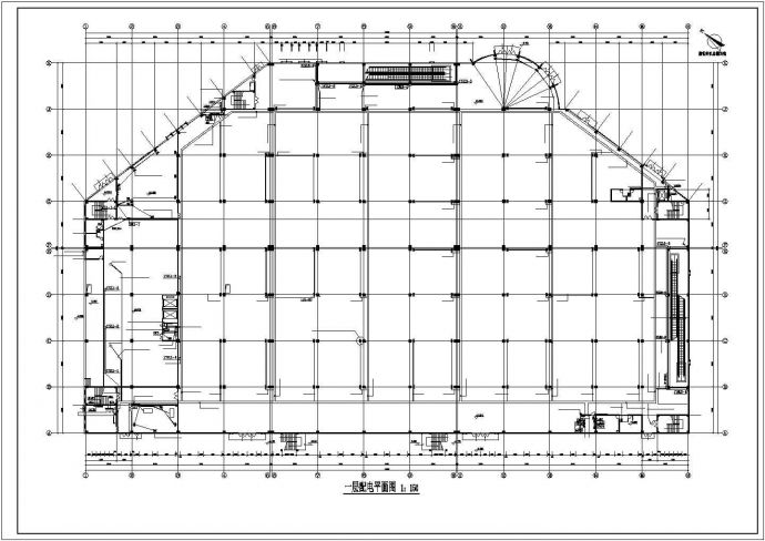 某市超市强电电气CAD布置图_图1