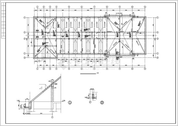 【苏州】3+1阁楼层框架商住楼结构施工建筑图-图二