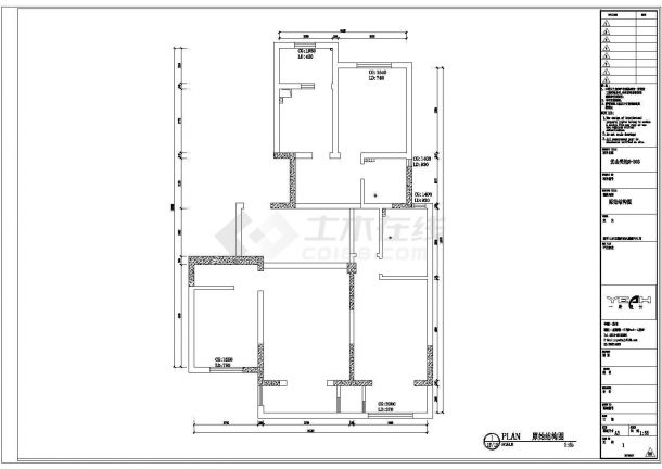 126平米三室两厅住宅装修设计图（含效果图）-图一