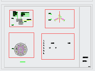 某景观圆亭cad全套设计施工图-图二