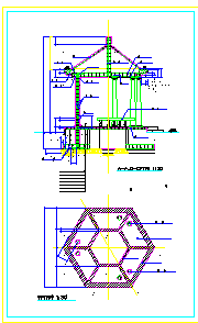 某欧式六角亭建筑cad设计施工图