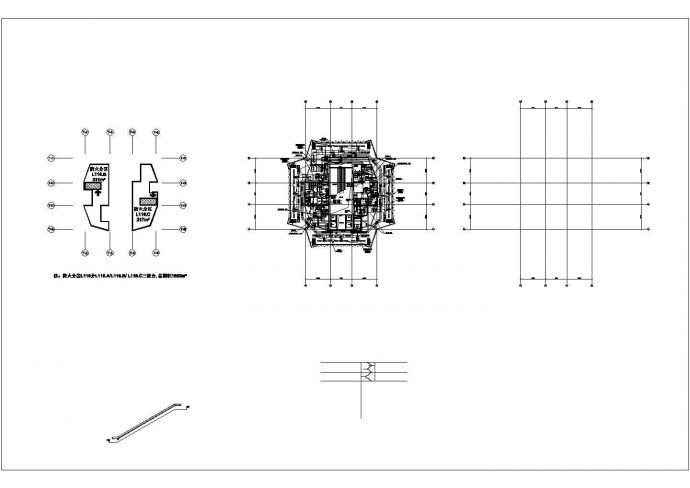 某夹层防排烟CAD大样完整设计节点平面图_图1
