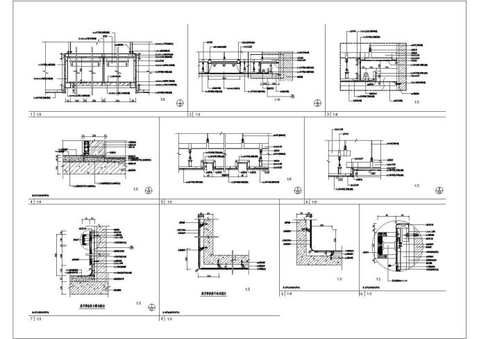 某医院节点CAD详细施工大样图纸_图1