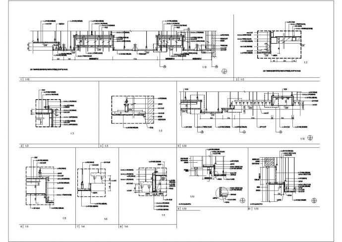 某医院住宅CAD完整构造详细节点_图1