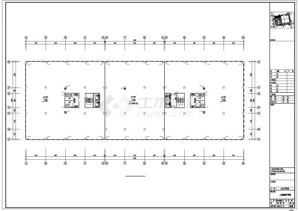 [安徽]厂区生产研发楼给排水施工图纸（24米、5万立方）-图一