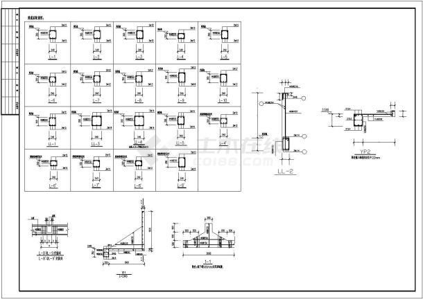 5层砖混住宅楼建筑结构施工图（ 长104.7米 宽11.7米 ）-图一