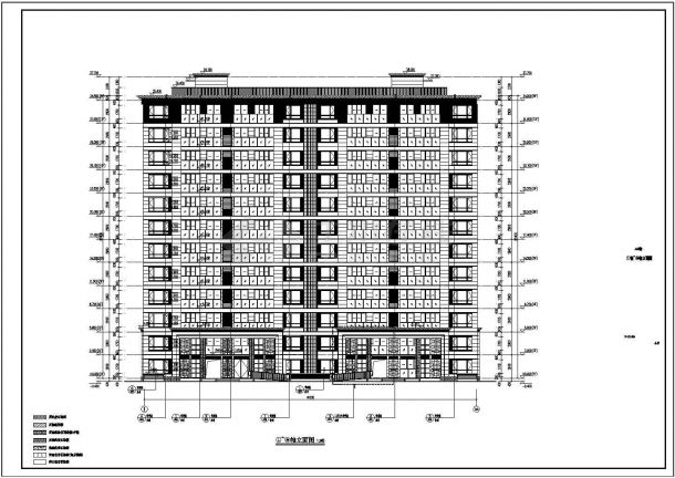 新中式住宅建筑工程设计（沿海城市）施工图-图二