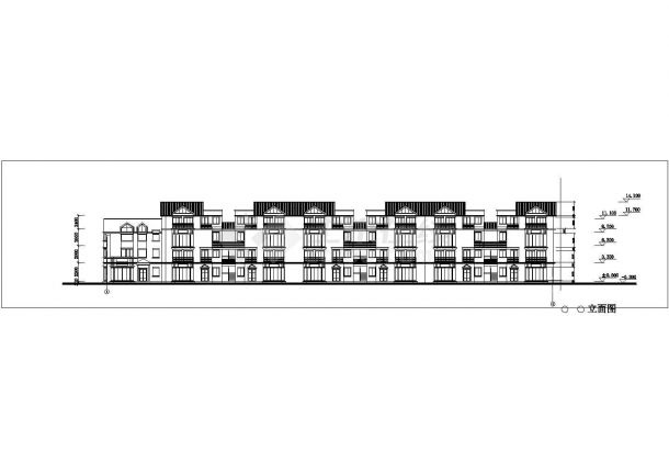 锦州柏树花园小区4层砖混结构组合式住宅楼建筑设计CAD图纸-图一