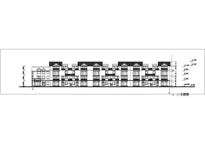 锦州柏树花园小区4层砖混结构组合式住宅楼建筑设计CAD图纸_图1