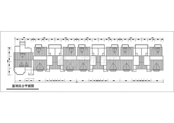 锦州柏树花园小区4层砖混结构组合式住宅楼建筑设计CAD图纸-图二