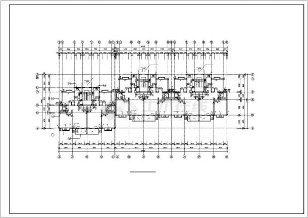 成都市永和小区6层砖混结构组合式住宅楼建筑设计CAD图纸（含半地下室）-图二