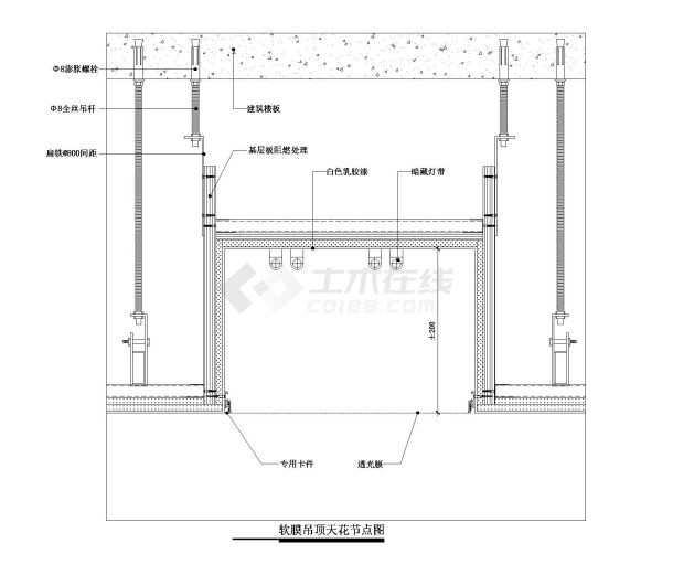 软膜天花吊顶施工图解图片