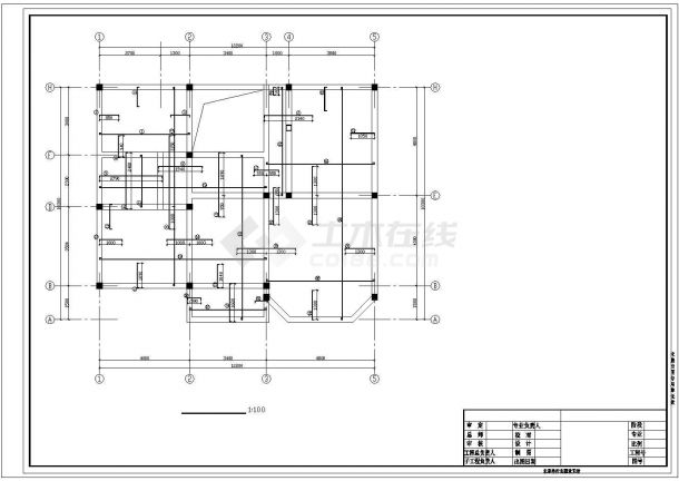 长16.94米宽10.54米3层砖混私人住宅建筑结构施工图-图二
