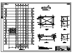某地上单层排架结构大型汽车展厅结构施工cad图_展厅施工-图一