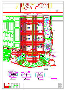 广东省东莞市石龙镇人民广场规划施工图纸-图二