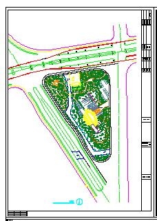 江苏苏州某绿地公园景观设计施工图纸-图二