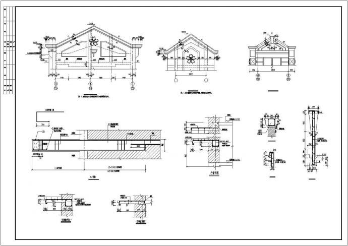 5层砖混住宅楼结构CAD平面布置参考图_图1
