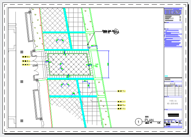 上海耀江国际广场景观设计cad图纸_图1