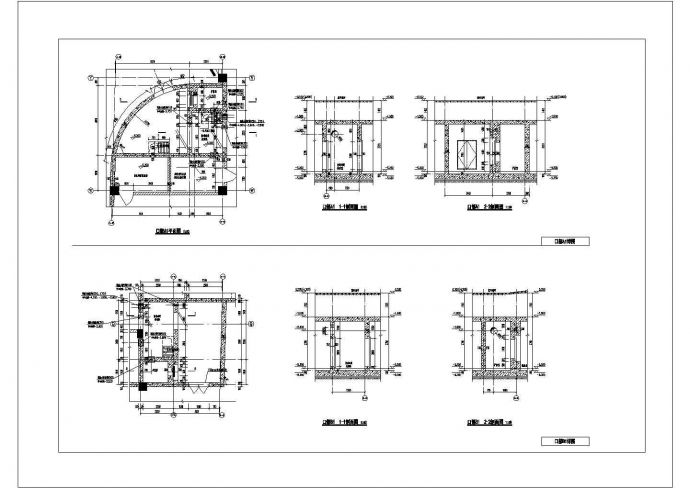 苏城 一份人防地下室设计图（地下二层）建筑专业_图1