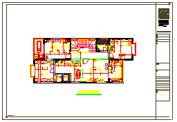 山西阳泉跃层公寓室内装修设计cad图纸_图1