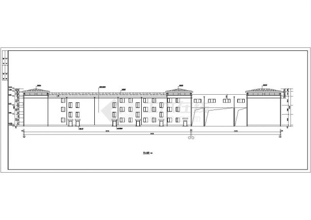 蚌埠市惠誉花园小区3层砖混结构住宅楼全套建筑设计CAD图纸-图二
