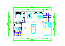 美式别墅420㎡-尚澜湾-大空间小生活装修cad图纸-图二