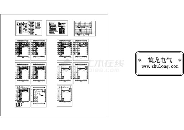 某五层办公楼（面积1279平方米）强弱电设计cad全套电气施工图（含设计说明）-图一