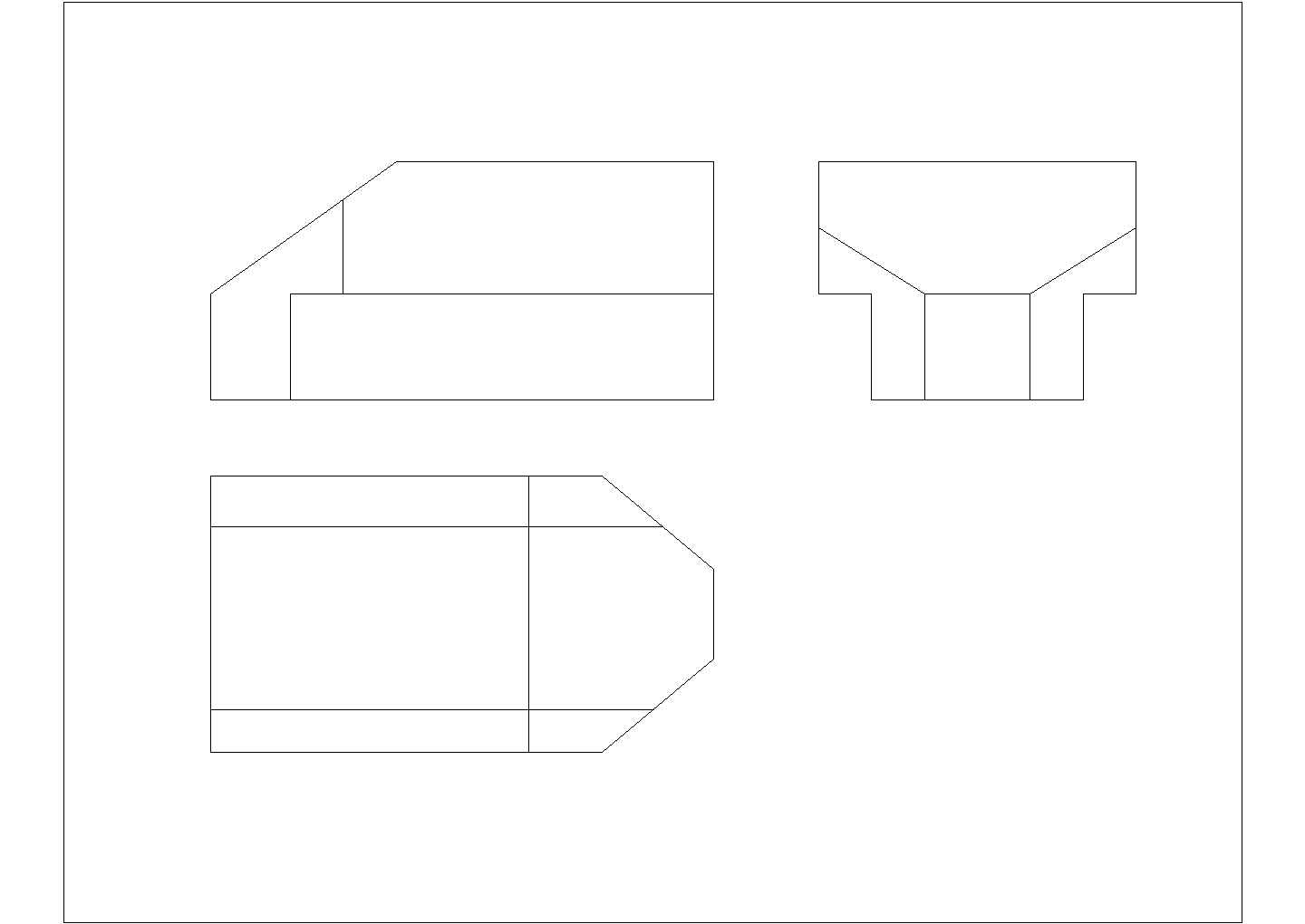 某标准件垫块三视图CAD详细完整施工设计