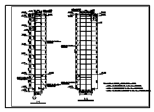 某钢结构观光电梯结构施工cad图_观光电梯施工-图二