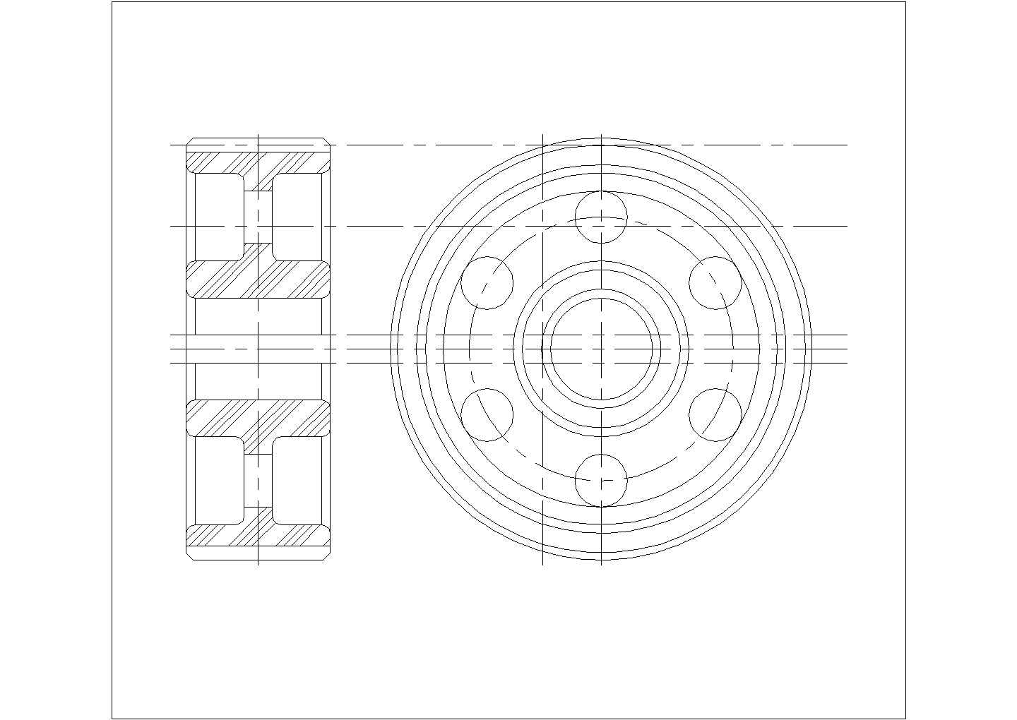 某齿轮类圆柱直齿轮CAD设计大样图纸