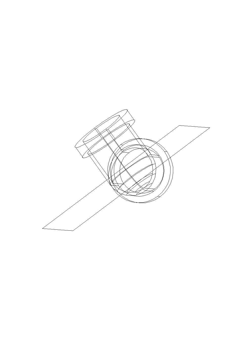 某管状类弯管接头CAD设计大样平立面图