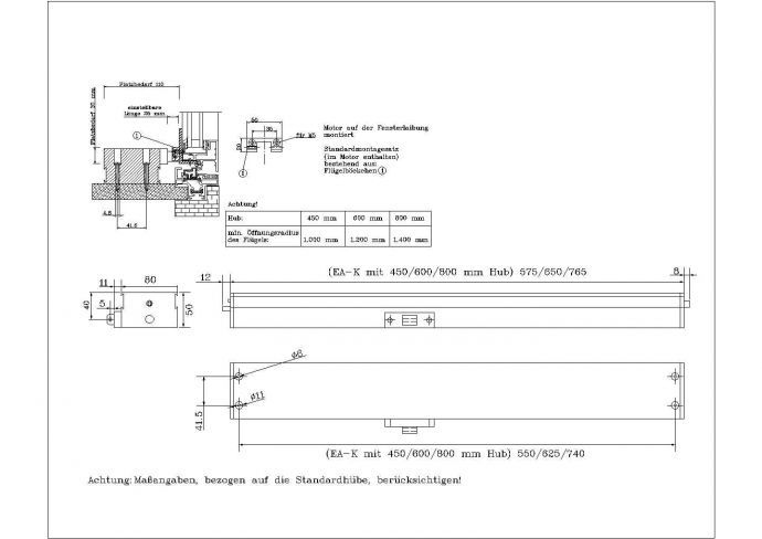 某电动开窗详细节点顶悬外翻窗窗台固定CAD设计施工图_图1