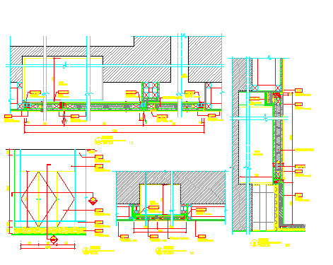 某消防栓CAD节点剖面设计施工图